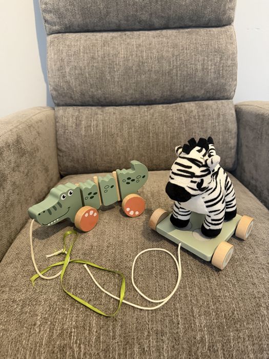 Drewniane zabawki do ciągniecia