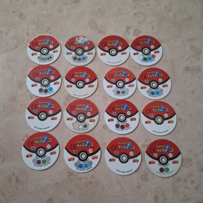 Tazos Pokémon originais Matutano