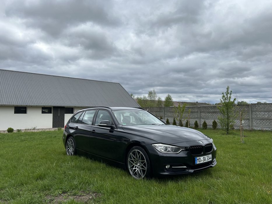 Bmw Seria 3 F30 f31 2.0 diesel 320d 184 km bi xenon skrętny ambiente m pakiet białe skóry alufelgi m3 rolety duże radio klimatyzacja bez wkładu
