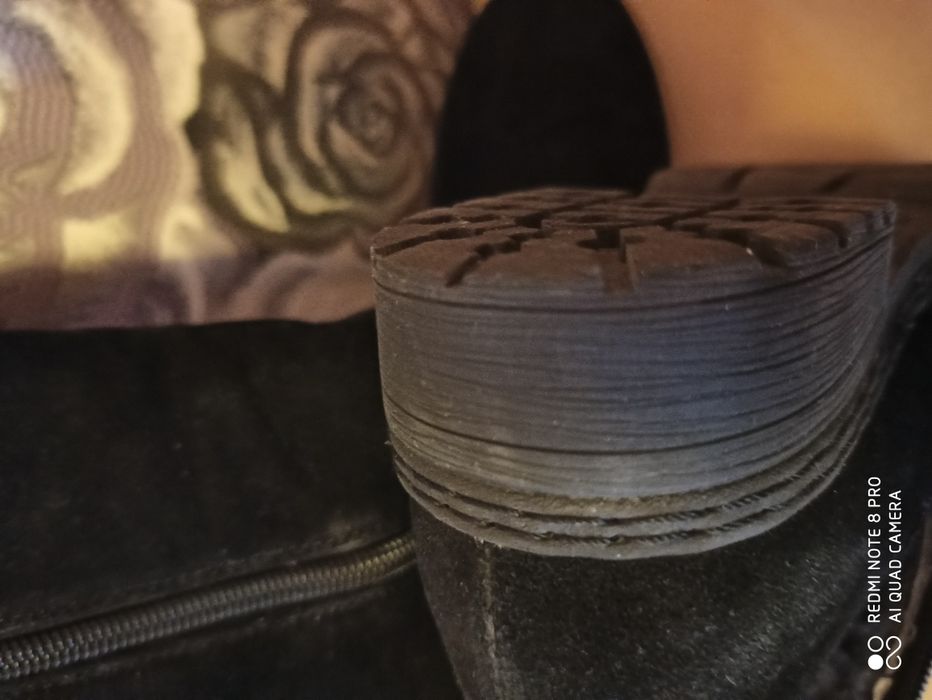 Сапоги зимние 34р-р натуральная замша на цигейке