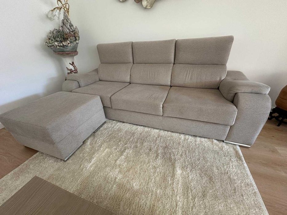 Sofá sala estar 3 lug + chaise