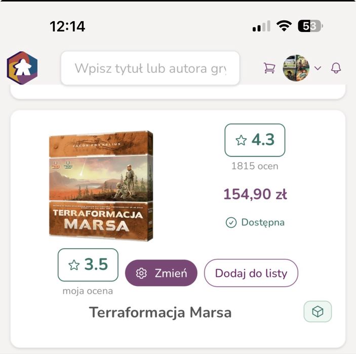 Terraformacja Marsa + dodatki + insert + dwuwarstwowe planszetki