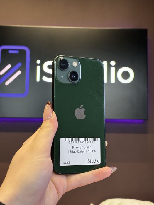 iPhone 13 mini 128GB Zielony-BATERIA 100%- Stan bardzo dobry – Raty 0% – Wysyłka / Odbiór Warszawa GWARANCJA 12 MIESIĘCY!!!