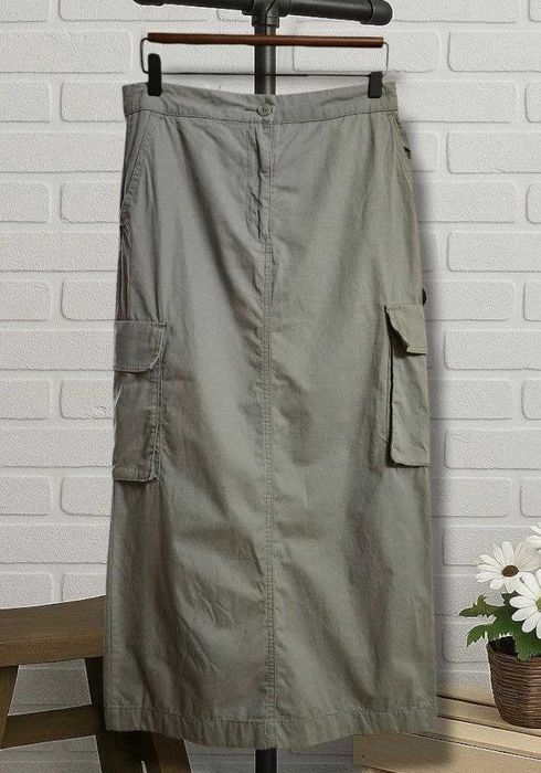 Стильная юбка карго от бренда MONKI, цвет хаки, р. XS/S