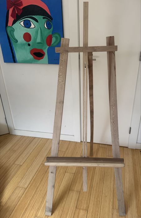 Cavalete de madeira para pintura/exposição – como novo – 3 disponíveis