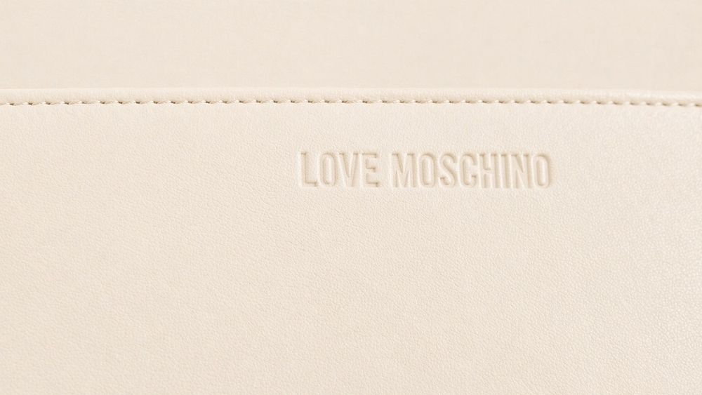 Torebka Love Moschino kremowa złote elementy