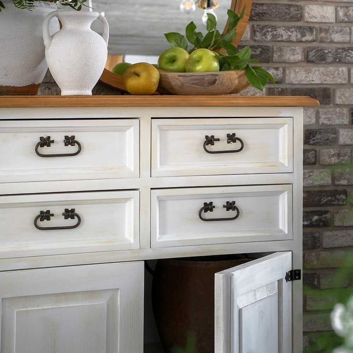 Drewniana komoda w stylu prowansalskim Producent COM 107