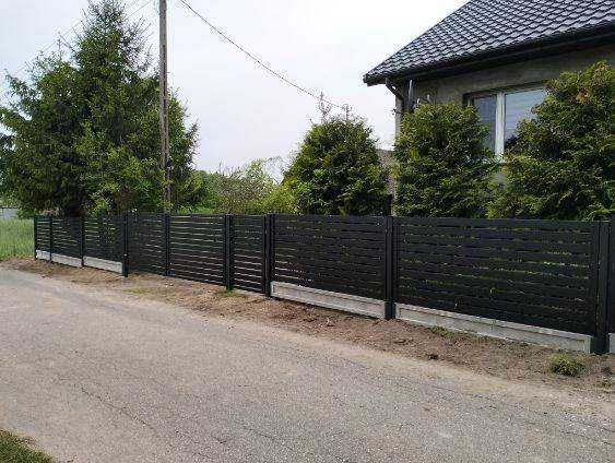 Ogrodzenie Palisadowe / Panelowe Panel 3D