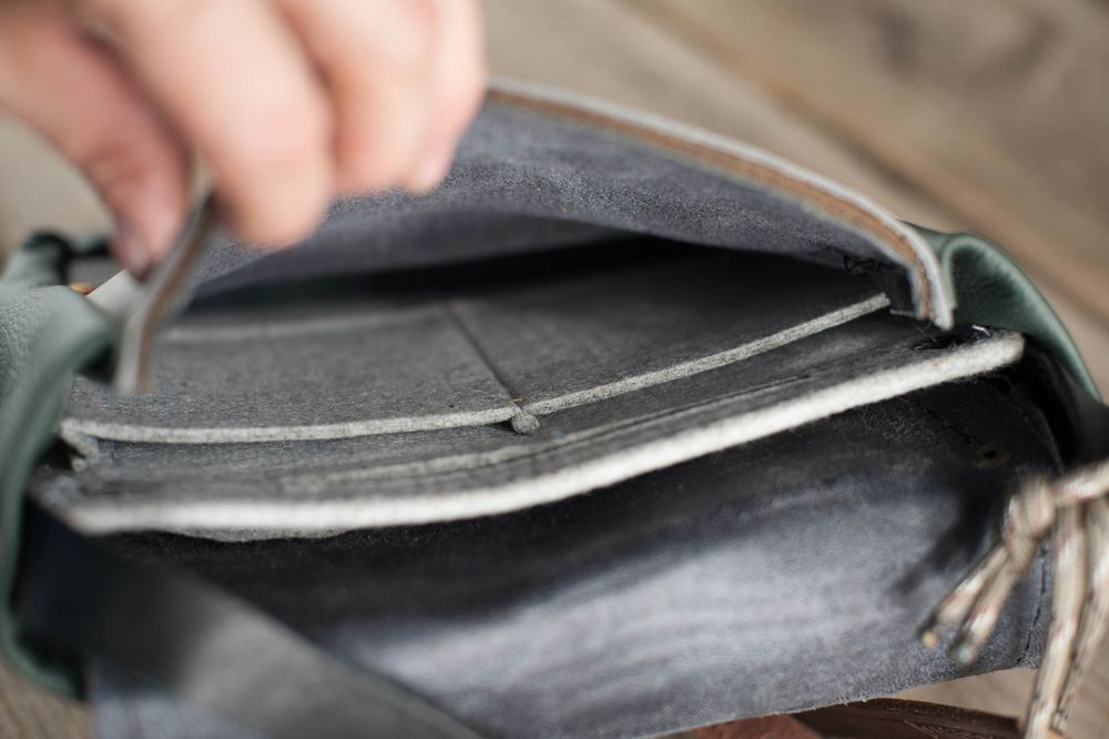 torebka unikatowa patchwork szara zieleń