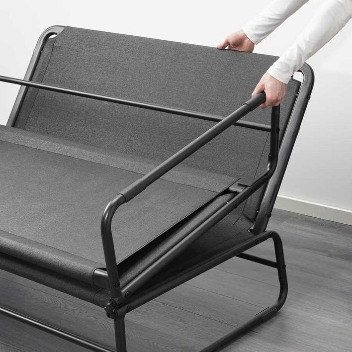 Sofá-Cama IKEA HAMMARN – 2 em 1 -Cinza-Escuro |Excelente Estado!| 50 €