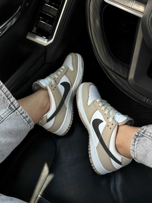 Nike SB Dunk Low Beige Black (36-45) Найк Данк Лоу бежеві