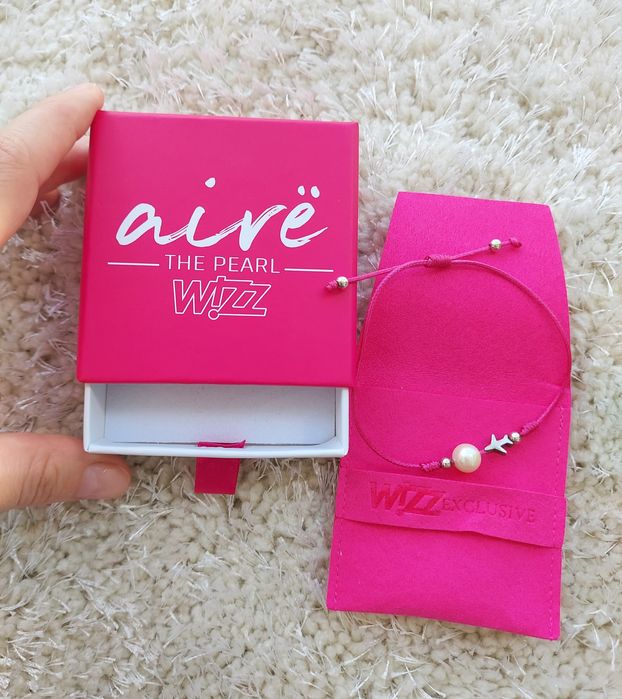 Браслет срібний Aire The Pearl з літаком і перлиною