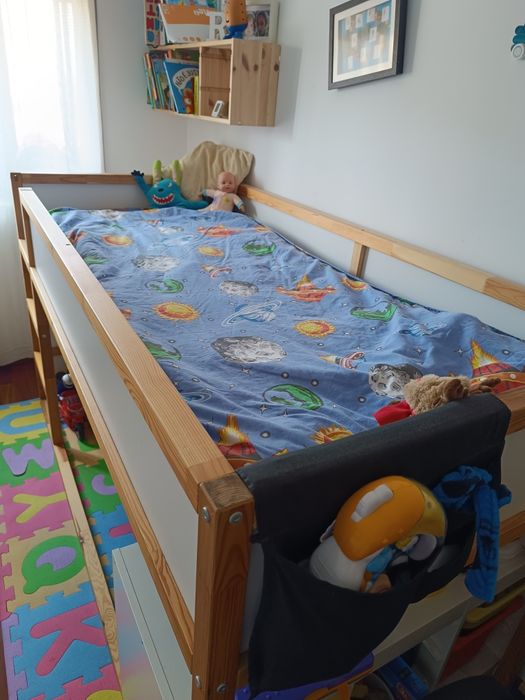 Cama reversível do IKEA, 90x200 cm -  usada