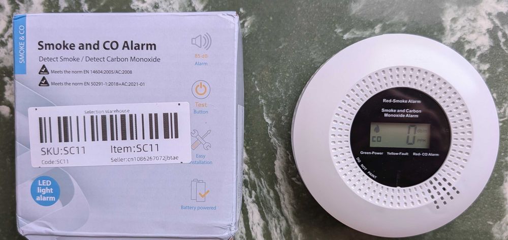 Датчик чадного газу (CO) та диму з WiFi