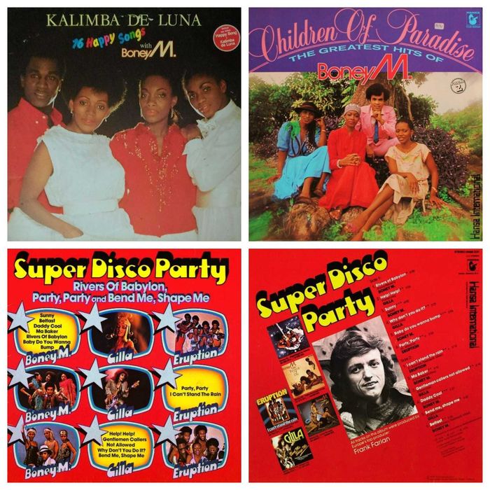 Пластинки ABBA, Boney M, Amanda Lear, Iglesias, Demis Roussos, Cerrone