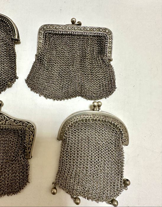 Серебро Кошельки 1800-1930 годы