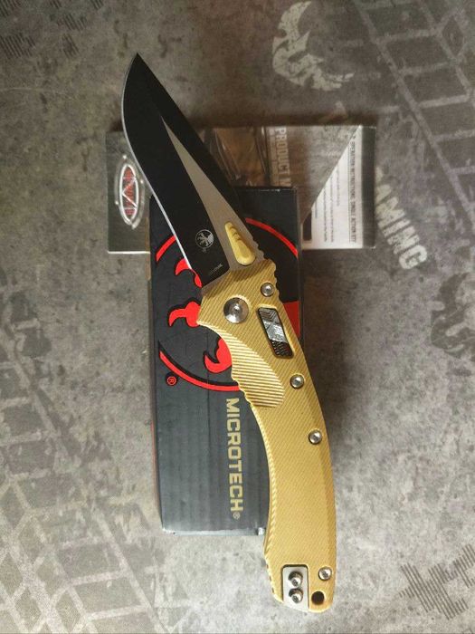 Брелок компактний EDC складень фолдер Microtech Amphibian Ram-LOK