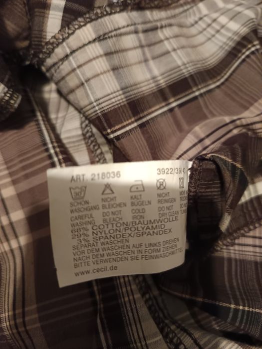 Bawełna bluzka koszulowa damska rozmiar XL