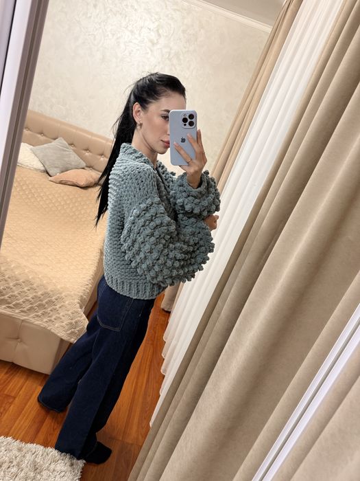 Вʼязаний кардиган Alize Puffy Fine