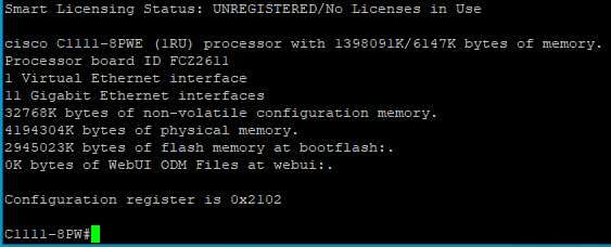 Маршрутизатор Cisco C1111-8PW