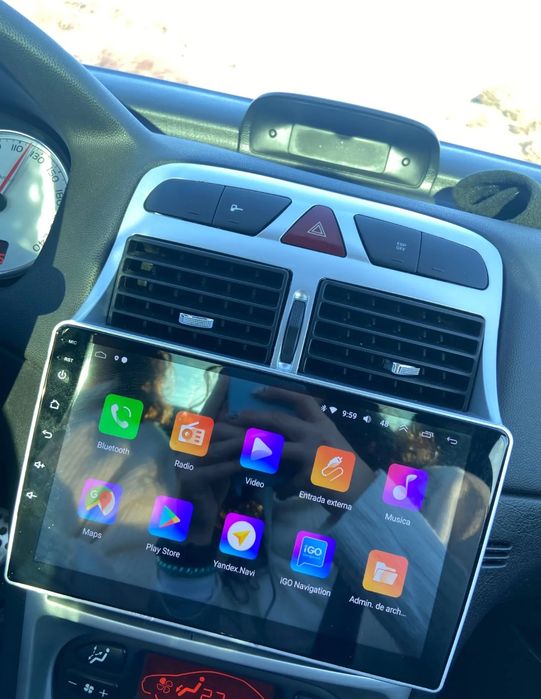 Rádio Android 14 com GPS Peugeot 307 (Artigo Novo)