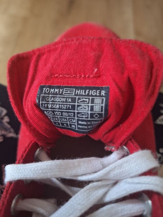 Tommy Hilfiger trampki czerwone,tenisówki