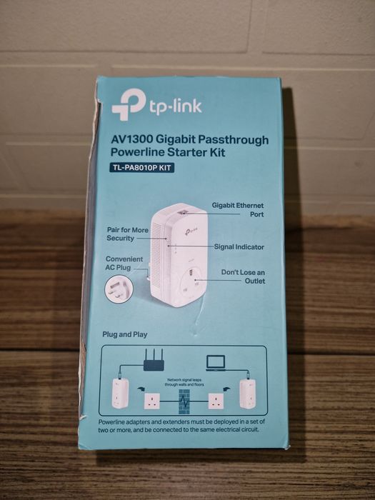 Powerline адаптери TP-Link TL-PA8010P KIT AV1300 Gigabit