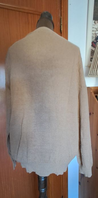 Pullover Homem Giovanni Galli (Tam. 50 / M-L) – 80% Lã Bege/Camel