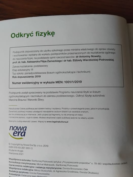 Odkryć fizykę 1 zakres podstawowy