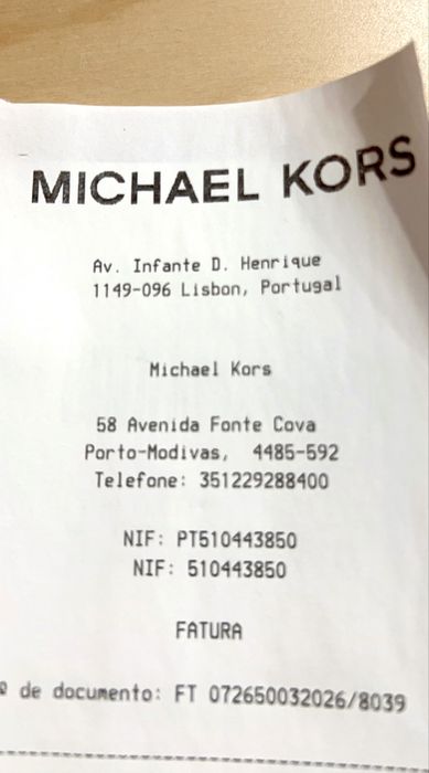 Alpercatas Michael Kors cor de rosa