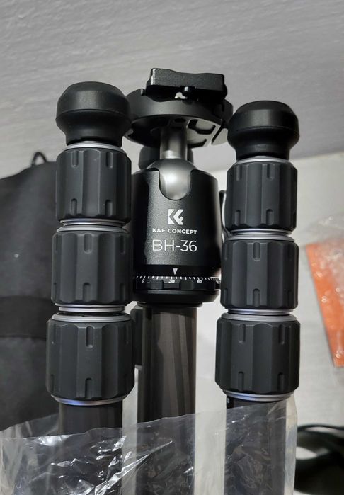 Карбоновий штатив K&F Concept 172cm X-Series Tripod X284C4+BH-36