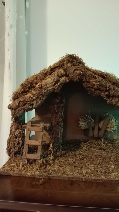Cabana para presépio muito bem executada