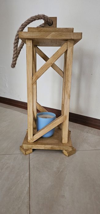 Lampion drewniany 50cm