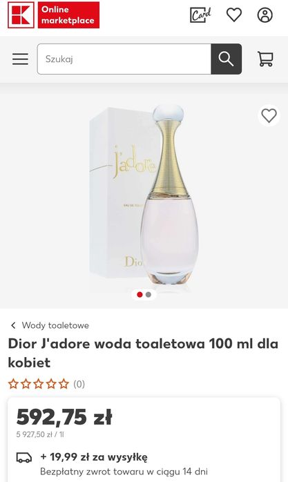 Perfumy Dior J’adore Eau de toilette (woda toaletowa 100 ml dla kobiet