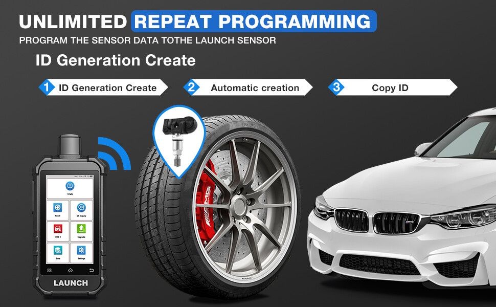 Launch Creader TPMS 5011 V2 Máquina de Diagnóstico e Programação TPMS