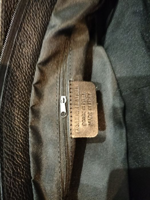 Piękna torebka shopper włoska jakość  wykonana z naturalnej skóry zams