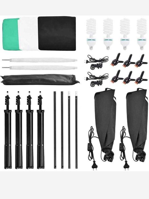 Kit estúdio fotografia + vídeo + Iluminação completo