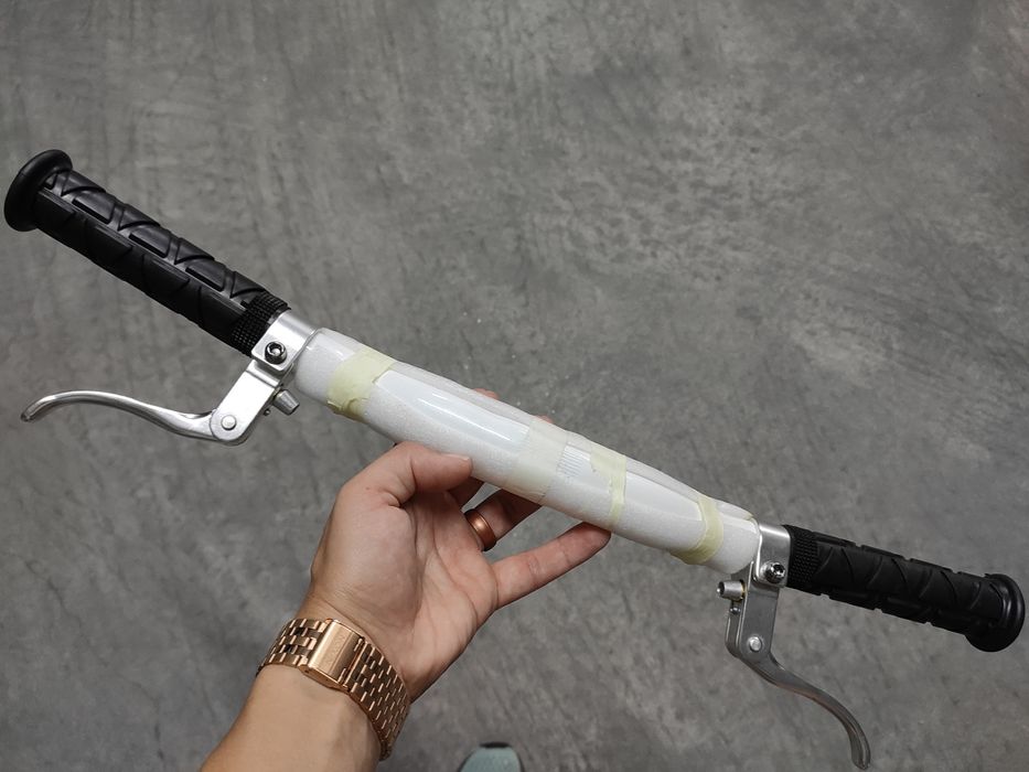 Guiador bicicleta + manete de travões + punhos