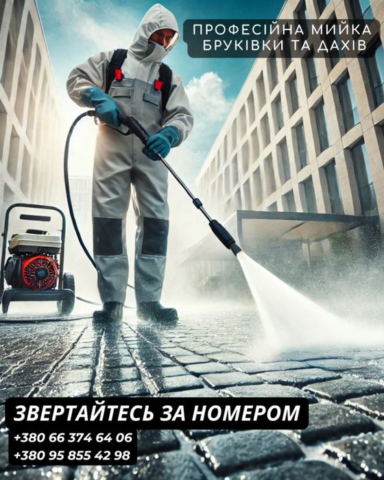 Професійна мийка бруківки