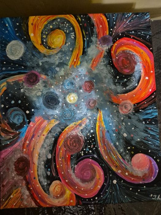 Pintura Iryna Lyashenko Tela 25 x 30, Acrílico.