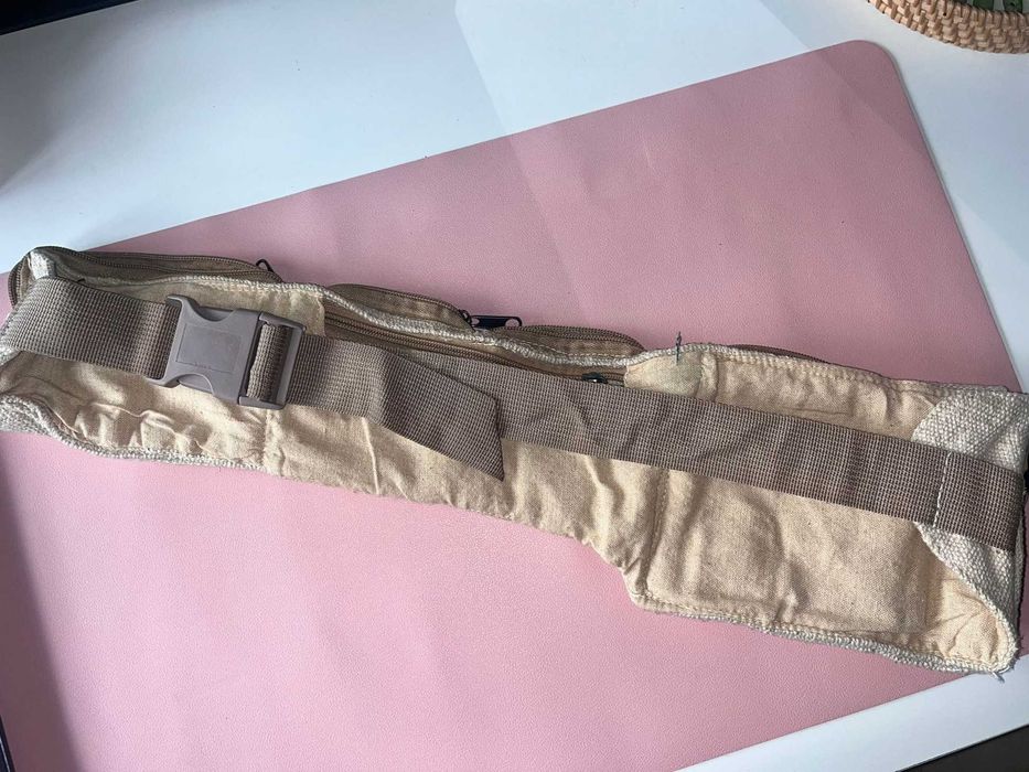 Bolsa cintura bege Hemp 6 bolsos