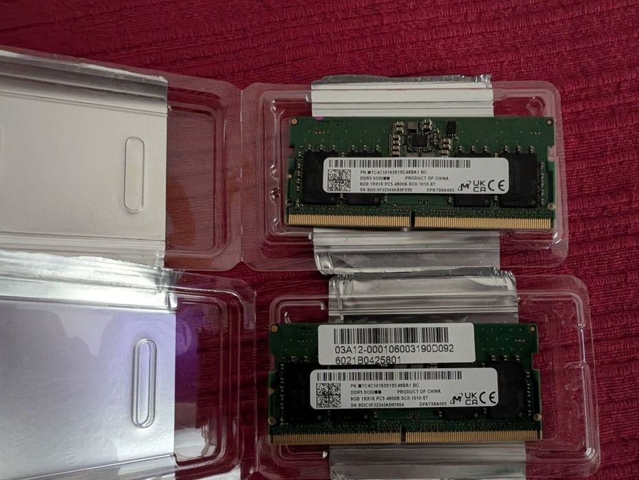16 GB (2x8) de RAM DDR5 para portátil