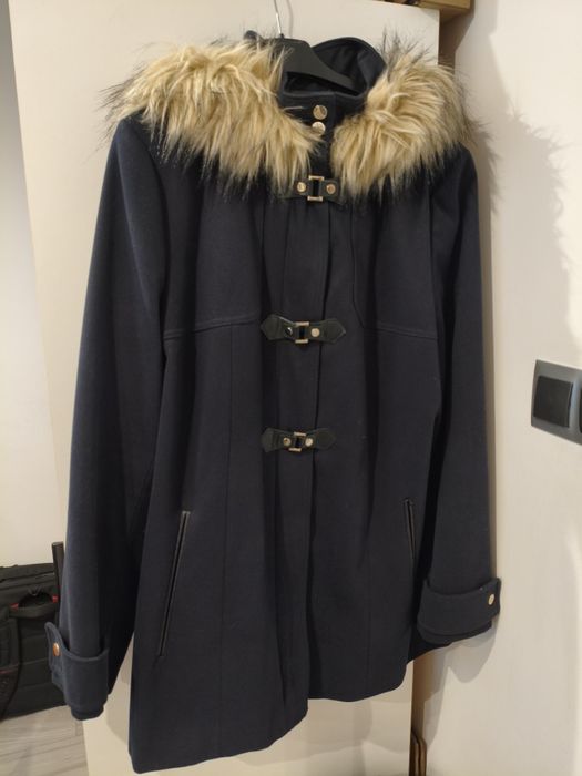 Płaszcz damski ze stójką rozm 48