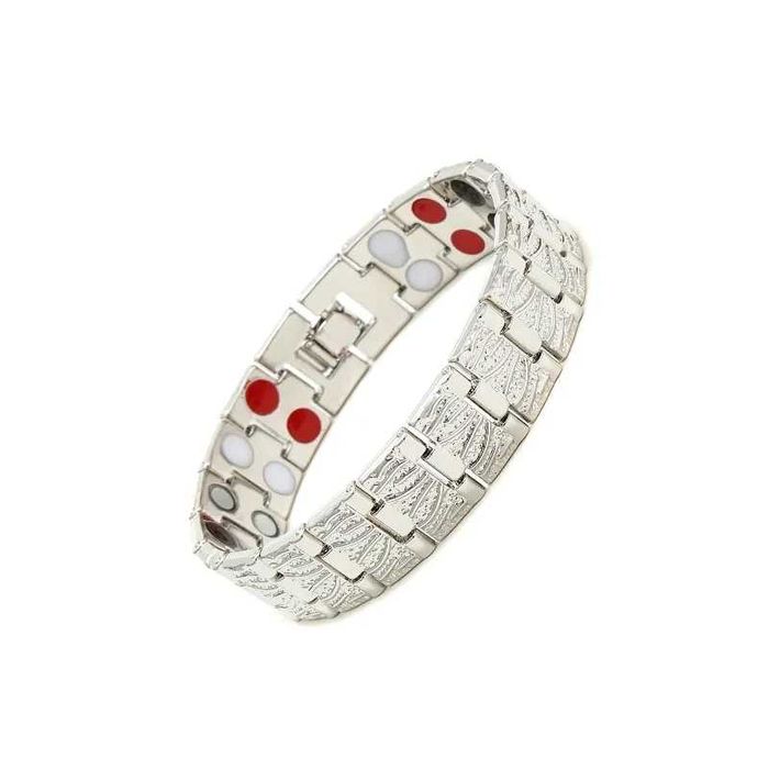 Pulseira Equilíbrio, Bio-Saúde (Nova) Prateada