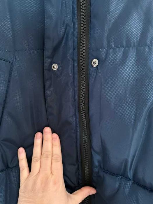 Granatowa ciepła kurtka L damska