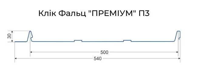 Клик - фальц премиум, Фальцевая кровля