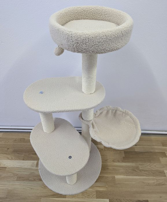 TIAKI Drapak dla Kota Shearly 71x49x103cm Beżowy ŚREDNIEJ WIELKOŚCI ZW