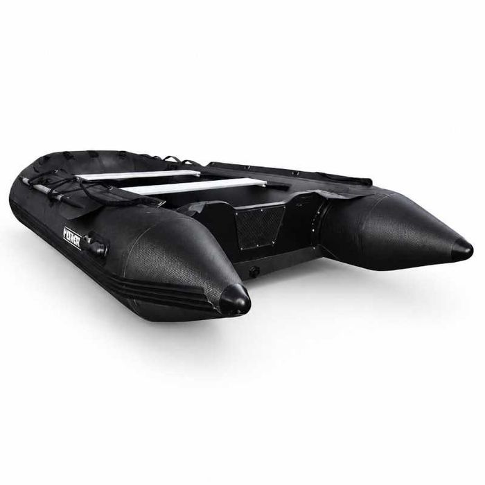 Ponton Wędkarski Dmuchany KORMORAN 330D LUX DARK Black CARBON 4 osobowy