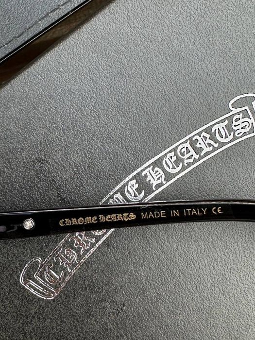 Окуляри Chrome Hearts чорні чоловічі прозорі очки Хром Хартс мужские