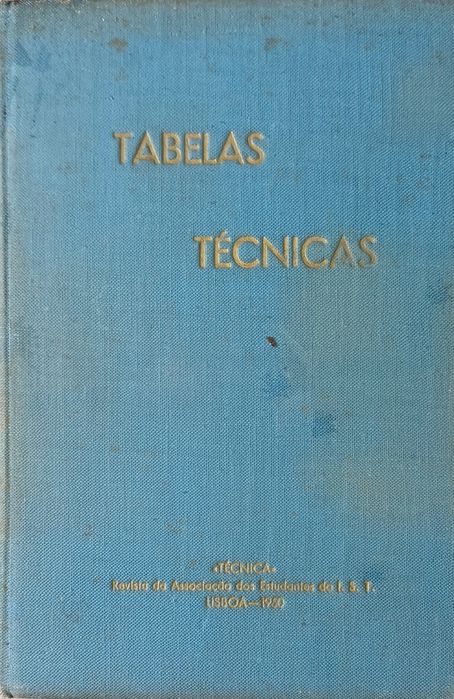 Engenharia Tabelas Técnicas Livro 1949